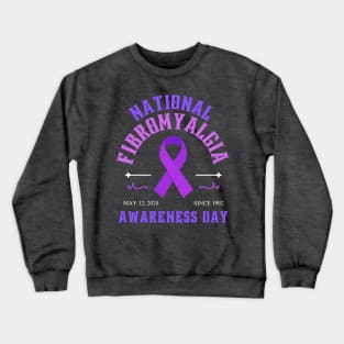 2024 National Fibromyalgia Awareness Day Frit-Tees Crewneck Sweatshirt